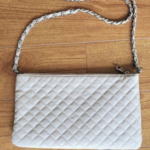 Mango crossbody bag vegan leather beige color